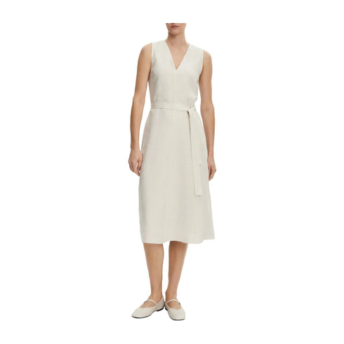 Calvin Klein Abito midi Abito Donna in lino con cintura 34 - Francavilla Moda